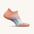 Load image into Gallery viewer, Feetures-Feetures Elite Max Cushion No Show Tab-Pop Off Peach-Pacers Running