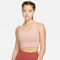 Load image into Gallery viewer, Nike-Women's Nike Dri-FIT Swoosh Padded Bra-Rose Whisper/White-Pacers Running