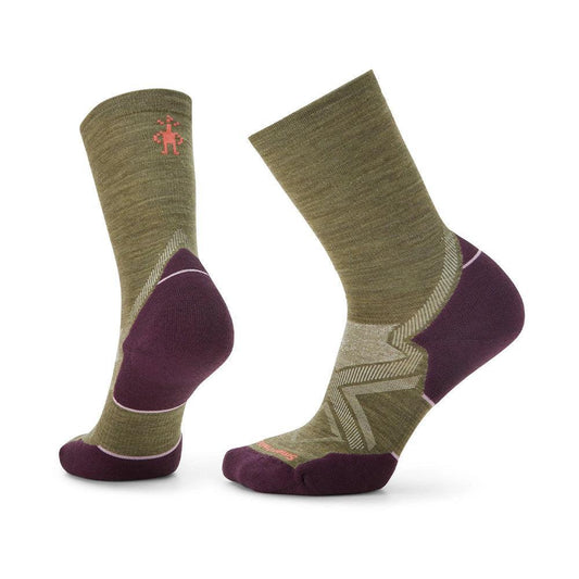 Smartwool-Women's Smartwool Run Targeted Cushion Cold Crew Socks-Winter Moss-Pacers Running