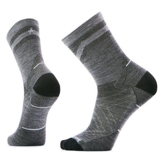 Men's Smartwool Run Zero Cushion Mid Crew Pattern Socks
