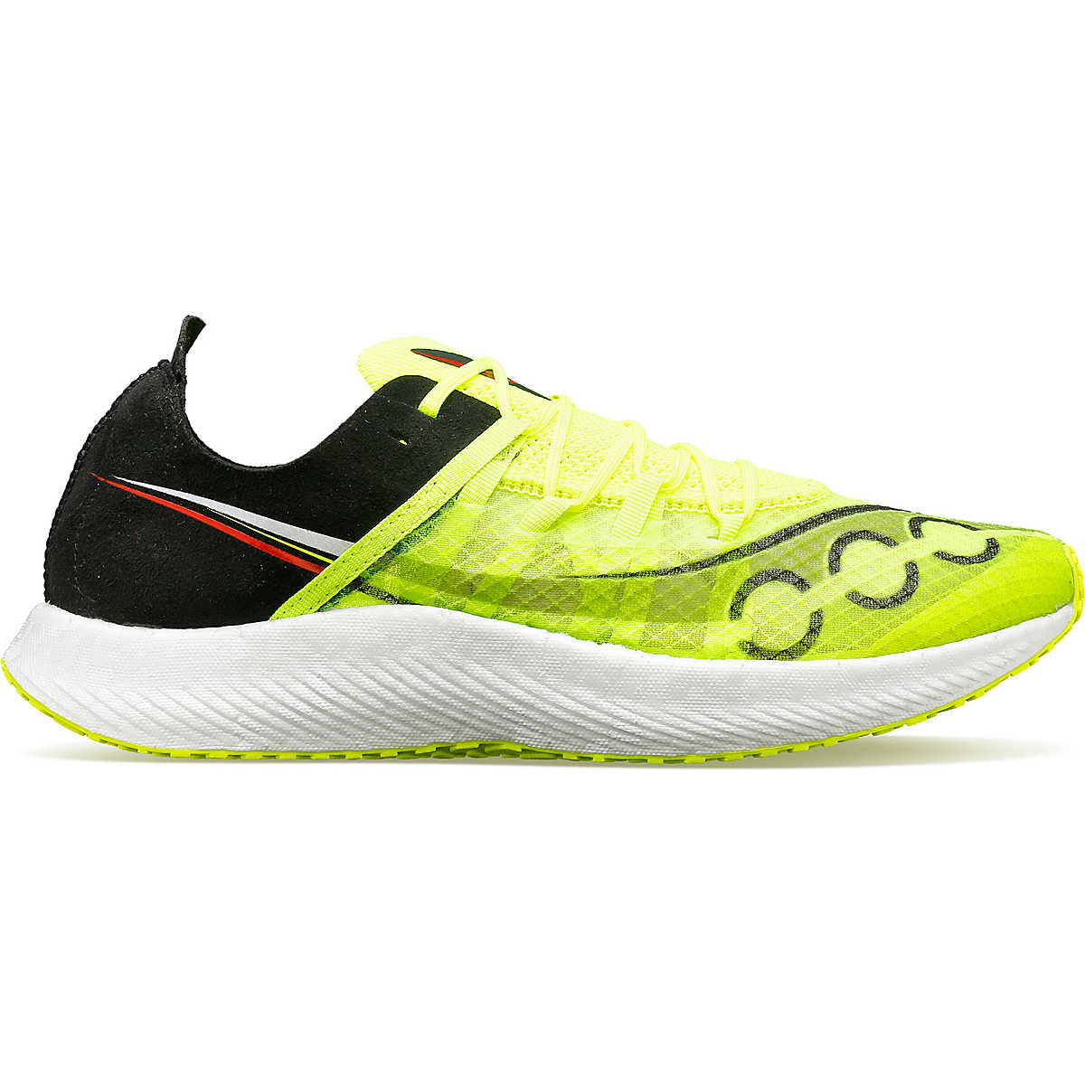 Women's Saucony Sinister, Citron/Black, 7 B Medium