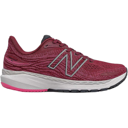Women's New Balance Fresh Foam X 860v12, Garnet/Pink Glo, 5 B Medium
