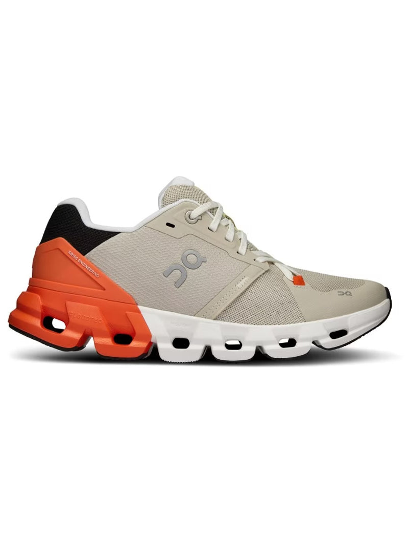 Women's On Cloudflyer 4, Sand/Flame, 10.5 B Medium